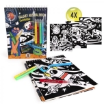 Space Adventure - Galaxy Colouring Books Velvet Pictures Including Pens