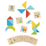 Colorful tangram world