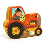 Silhouette puzzles - The tractor - 16 pcs